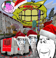 craft animal bear christmas christmas_hat gift incomprehensible_woahjack minecraft santa santa_claus santa_hat soycraft subvariant:wholesome_soyjak variant:feraljak variant:gapejak // 772x797 // 947.2KB