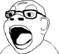 glasses open_mouth soyjak variant:unknown // 269x250 // 7.1KB