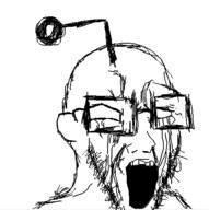 bald crying drawing drawn ear glasses monochrome oekaki open_mouth reddit redraw stubble variant:soyak // 500x503 // 44.1KB
