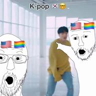 gigachad juche korea kpop nas:gigachad north_korea pointing south_korea variant:two_pointing_soyjaks // 1280x1280, 58.4s // 33.8MB
