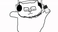 animal animated bald cat catjak dance ext=gif glasses headphones ias ipod music stubble variant:catjak // 540x304 // 763.9KB