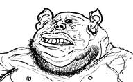 amerimutt clenched_teeth closed_mouth ear earring fat lips monster pig redraw soyjak stubble subvariant:impish_amerimutt variant:impish_soyak_ears wart // 1033x639 // 55.2KB