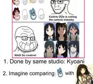 2soyjaks anime calarts cartoon concerned glasses smile soyjak stubble text variant:soyak // 1280x1161 // 191.9KB