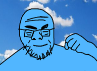 gaping_mouth glasses smile soyboy stubble teeth variant:krautjak wrinkles // 596x440 // 109.5KB