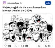 2020 balding beard crying decade glasses incomprehensible_woahjack internet open_mouth pointing rdecadeology reddit stubble subvariant:cryboy_et subvariant:schizojak trend upvote variant:a24_slowburn_soyjak variant:chudjak variant:cobson variant:cryboy_soyjak variant:el_perro_rabioso variant:et variant:feraljak variant:gapejak variant:markiplier_soyjak variant:nojak variant:soyak variant:tony_soprano_soyjak wojaks // 1080x935 // 248.8KB
