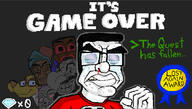 artist:toonsoy award beaten bloodshot_eyes chud crying evil fist flag:nazi_germany fnf_pedo game_over gem greentext happy_merchant high_quality its_over janny jartycuck judaism kike loser nosebleed pixel_art shading shadow slopjak smile subvariant:chudplier subvariant:jartycuck teeth text the_west_has_fallen tranny troon variant:bernd variant:chudjak variant:markiplier_soyjak video_game // 1170x663 // 461.9KB
