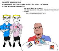 biting_lip blond blood bloodshot_eyes blue blue_eyes brown_skin diamond ear fart fat flag flag:nazi_germany flag:transgender_pride_flag food gameboy glasses mcdonalds mutt nazi_germany nazism oldfag pearl plate pokemon red_eyes stinky stubble subvariant:hornyson subvariant:nucob variant:cobson yellow_hair // 1934x1672 // 534.1KB
