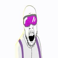 angry animated bomb corrupted glasses goggles hand mustache nonsense open_mouth soyjak space_station_13 ss13 stubble variant:feraljak white_teeth // 500x500 // 2.2MB