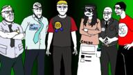 award blond closed_mouth clothes crossed_arms dexter doctor dr_soyberg dr_soyer ear front_facing glasses multiple_soyjaks nate raised_eyebrow smile soyjak stubble subvariant:dr_soystein suit swastika traced variant:a24_slowburn_soyjak variant:bernd variant:chudjak variant:markiplier_soyjak variant:soyak variant:soytan // 1000x563 // 32.6KB