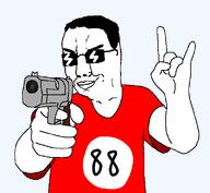 88 clothes glasses gun red_shirt sunglasses text variant:chudjak // 590x544 // 38.4KB