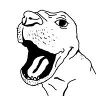 animal coal dog meta:tagme soyjak teeth tongue variant:unknown // 2048x2048 // 146.9KB