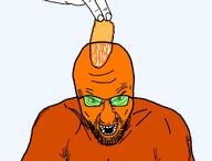 angry arm bald buff eyebrows froot glasses lips looking_at_you muscles nose nuvariant open_mouth orange orange_skin screaming shirtless stubble teeth tinted_glasses traced transparent_background variant:unknown variant:waxjak vein white_skin wrinkles // 1080x824 // 51.7KB