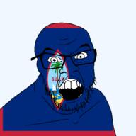 angry boat flag flag:guam glasses guam hair looking_at_you mustache open_mouth soyjak stubble teeth territory text transparent_background tree united_states variant:feraljak water // 1500x1500 // 100.1KB