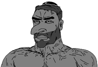 5_o_clock_shadow buff chest_hair closed_mouth clothes ear eyebrows giga gigachad hat jaw jawline jewish_nose judaism kippah lips nas:gigachad sloppyjakky_(namegiga) sloppyjakky_(user) subvariant:perceptive_chud variant:chudjak vein veiny