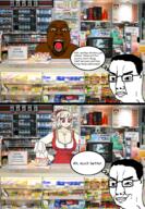 SLLSFHM angry anthro female furry glasses goat hair hmofa indian open_mouth smug speech_bubble store stubble text variant:bernd variant:chudjak variant:gapejak // 692x1000 // 1.1MB