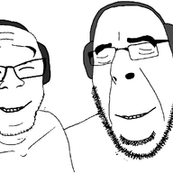 animated dance ext=gif friendship happy headphones loop music no_more_brother_wars series:wholesome_soyjak_moments smile variant:cobson variant:feraljak wholesome // 1920x1080 // 1.6MB