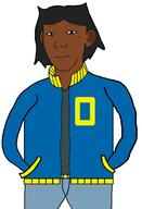 Lovin'_Sis belt black_skin blue_jacket collar comic jacket male mike_(lovin'_sis) mole variant:kuzjak xierra099 // 1080x1577 // 64.5KB