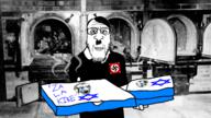adolf_hitler israel judaism pizza variant:markiplier_soyjak variant:soyak // 1920x1080 // 1.0MB