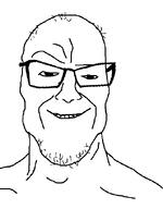 cobson_killer giga gigachad glasses nuvariant smile soyboy splice stubble traced variant:unknown // 485x621 // 19.3KB