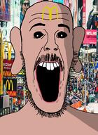 amerimutt buck_teeth ear mcdonalds mr_beast mustache open_mouth soyjak stubble variant:beastjak // 878x1200 // 823.9KB