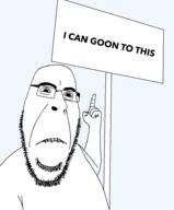 biting_lip distorted finger glasses gooning pointing sign soyjak stretched_mouth stubble subvariant:hornyson text variant:abortion_lover variant:cobson // 794x960 // 105.0KB