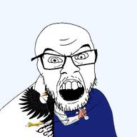 connacht eagle flag flag:connacht glasses hand ireland irish_flag open_mouth province stubble sword variant:feraljak // 1500x1500 // 223.1KB