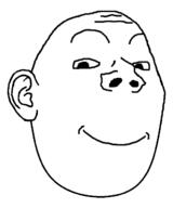 ear smile soyjak subvariant:shrimpish variant:gapejak wholesome_egg // 543x650 // 37.7KB