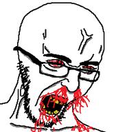 asmongold blood_flow blood_from_mouth blood_from_nose bloodshot_eyes feralaryan glasses seethe variant:feraljak // 446x507 // 17.6KB