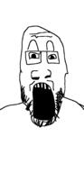 glasses open_mouth soyjak stubble subvariant:tardiplier variant:markiplier_soyjak // 995x2048 // 27.0KB