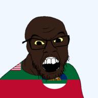 brown_skin county flag flag:liberia flag:margibi_county glasses hair liberia liberian margibi_county markiplier open_mouth soyjak stubble transparent transparent_background variant:markiplier_soyjak // 1500x1500 // 39.0KB