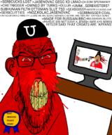 adolf_hitler angry ante_pavelic aryans award beard black blood bloodshot_eyes cap chessboard chetnik chetniks chud clitty clothes coat_of_arms computer coping croatia croatia_vs_serbia crown desk dimitrije_ljotic eagle english_text fascism flag:serbia geg german_text gore hat judaism judenfrei kek kolovrat ljoticevci looking_at_you monitor most_obsessed_faggot_award mouth_open nazism nerves owned prinz_eugene rage red_eyes red_skin repost schutzstaffel serbia ss_prinz_eugen sword trend:aryan u ustasha ustasha_cap ustashe ustashism variant:bernd variant:chudjak variant:feraljak vein wheat wrath yugoslav_wars yugoslavia zbor // 1000x1200 // 448.7KB