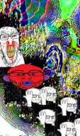 angry arm blood bloodshot_eyes colorful crying ear fingerprint finna glasses hand hands_up multiple_soyjaks nosebleed open_mouth red_eyes red_skin schizo soyjak stubble subvariant:feralrage variant:feraljak variant:nojak variant:soyak wave // 555x940 // 702.6KB