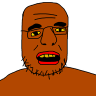 gaping_mouth glasses smile soyboy stubble teeth variant:krautjak wrinkles // 933x933 // 9.7KB