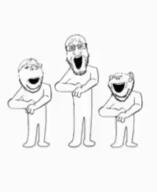 3soyjaks animated dance ear full_body smile snapping_fingers subvariant:wholesome_soyjak variant:gapejak variant:impish_soyak_ears variant:markiplier_soyjak // 200x244 // 921.8KB