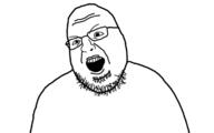 glasses open_mouth soyjak stubble template variant:shotjak // 723x453 // 25.9KB
