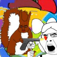TPD angry blood candy colorful gun loli missing_eye pistol sneed squirrel subvariant:feralsquirrel subvariant:soylita variant:chudjak variant:cobson variant:gapejak // 502x500 // 302.3KB