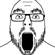 abababa animated closed_mouth glasses open_mouth soyjak stubble talking variant:flartson // 410x524 // 13.0KB