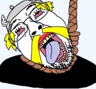 ack asterix blond bloodshot_eyes gaul glasses hair hanging helmet open_mouth soyjak stubble variant:bernd // 760x704 // 297.4KB