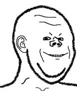 ear hair merge series:fusionjaks smile soyjak stubble variant:impish_soyak_ears variant:soyak // 644x800 // 99.2KB