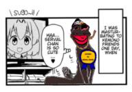 ack aryan autism autism_speaks award bait bald blackface bloodshot_eyes blue_eyes blue_glasses blue_shirt brown_skin brown_troonjak cap chud_(boorufag) chud_(soybooru) closed_mouth clothes clown clown_nose crying discord distorted dnb doll_(user) featured flag flag:nazi_germany flag:transgender_pride_flag froot furry gangnam_style germany giggly_goon_clown glasses goonclown gooning green_glasses hair hat heart hitler_mustache i_love i_trans_heart jake jakparty_soy jartycuck kemono_friends masturbation medal meta:pornographic_content multiple_soyjaks mustache nate natejak nazi_germany nikocado_avocado onion open_mouth orange_skin purple_hair purple_skin puzzle red_shirt rent_free rope serval_(kemono_friends) slopjak soviet_army_uniform soybooru spam spammer stubble subvariant:chudjak_front subvariant:jartycuck subvariant:muscular_chud swastika television tongue tranny variant:bernd variant:chudjak variant:cobson variant:feraljak variant:kuzjak variant:soyak yellow_hair yellow_teeth // 923x640 // 372.0KB