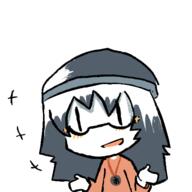 anime beanie brimmiest_comments_section☣️☣️☣️_do_not_enter☣️☣️☣️ clothes drawing glasses hair hand necklace open_mouth soy soylent text touhou variant:soytan video_game // 500x500 // 83.9KB