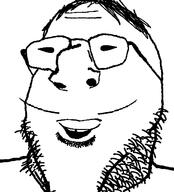 hair happy mustache open_mouth small_eyes soyjak stubble variant:markiplier_soyjak2 // 561x619 // 22.9KB