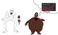 2soyjaks angry baby black_skin buff discord full_body glasses niglet open_mouth soyjak stubble variant:angry_soyjak variant:roundjak // 3599x2186 // 884.3KB