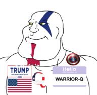 Warrior-Z(user) captain_america flag:united_states hello_my_name_is_(sticker) maga make_america_great_again qanon republican series:keep_raging_on_them subvariant:mexiaryan variant:meximutt // 886x872 // 109.8KB