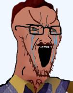 bloodshot_eyes clothes crying hair hello_neighbor moustache mustache open_mouth variant:soyak video_game // 768x978 // 475.9KB