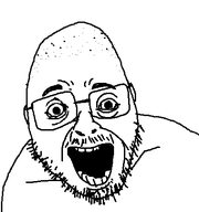 crazed glasses mustache open_mouth soyjak stubble template transparent_background variant:shavedjak // 405x433 // 9.1KB