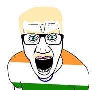 aryan blond blue_eyes flag:india india indian jeet pajeet subvariant:el_perro_chud variant:el_perro_rabioso // 427x400 // 14.4KB