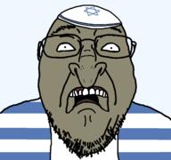 beard brown_skin clothes eyebrows flabbergasted hat horrified jewish_nose judaism jude kike kippah nose open_mouth oy_vey raised_eyebrow scared small_pupils stubble talit variant:bernd variant:gapejak wtf // 1255x1175 // 48.4KB