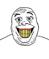 bald closed_mouth eyebrows eyelashes fat gums looking_at_you series:skibidi_soyjaks skibidi skibidi_toilet smile soyjak stretched_mouth stretched_nose stubble teeth template variant:alicia white_background yellow_teeth // 592x720 // 16.7KB