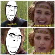 2soyjaks anakin_skywalker bald closed_mouth dead_nigger_baby drum_n_bass frown glasses looking_at_you meme padme_amadala soyjak star_wars stubble text thick_eyebrows variant:cobson // 1920x1919 // 2.6MB